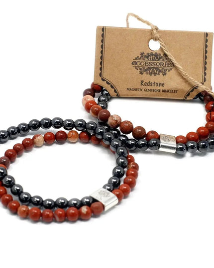 Magnetic Gemstone Bracelet - Redstone - Bee my Gift