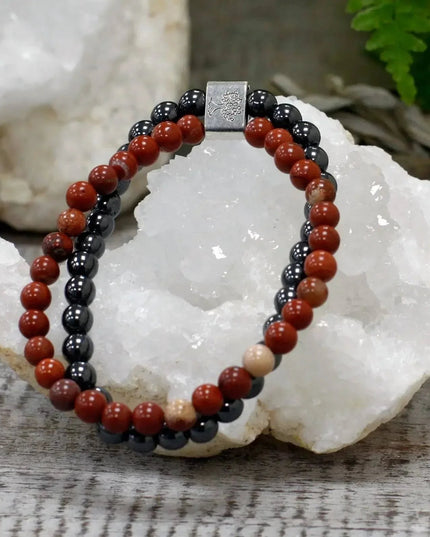 Magnetic Gemstone Bracelet - Redstone - Bee my Gift