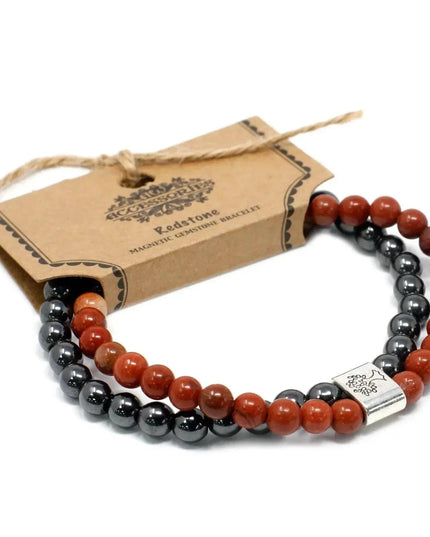Magnetic Gemstone Bracelet - Redstone - Bee my Gift