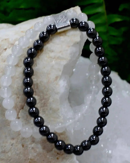Magnetic Gemstone Bracelet - Rock Quartz - Bee my Gift
