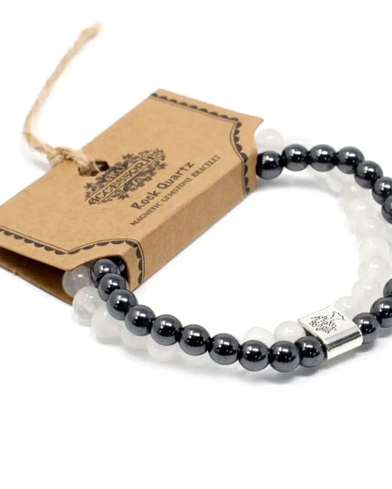 Magnetic Gemstone Bracelet - Rock Quartz - Bee my Gift