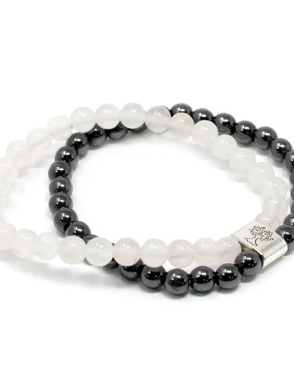 Magnetic Gemstone Bracelet - Rock Quartz - Bee my Gift