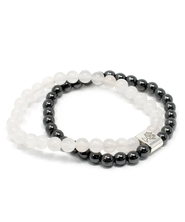 Magnetic Gemstone Bracelet - Rock Quartz - Bee my Gift