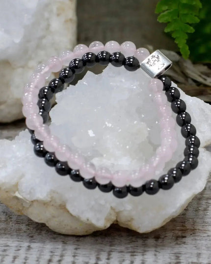 Magnetic Gemstone Bracelet - Rose Quartz - Bee my Gift