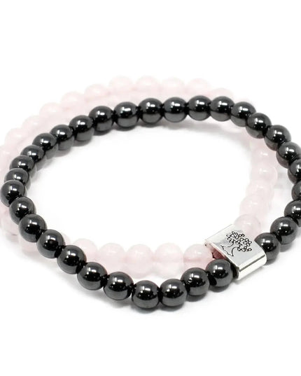 Magnetic Gemstone Bracelet - Rose Quartz - Bee my Gift