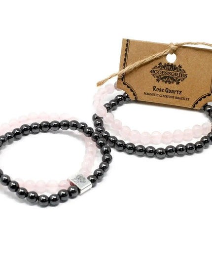 Magnetic Gemstone Bracelet - Rose Quartz - Bee my Gift