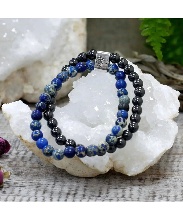Magnetic Gemstone Bracelet - Sodalite - Bee my Gift