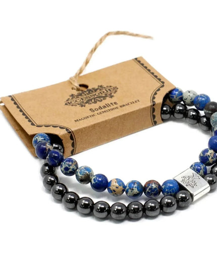 Magnetic Gemstone Bracelet - Sodalite - Bee my Gift