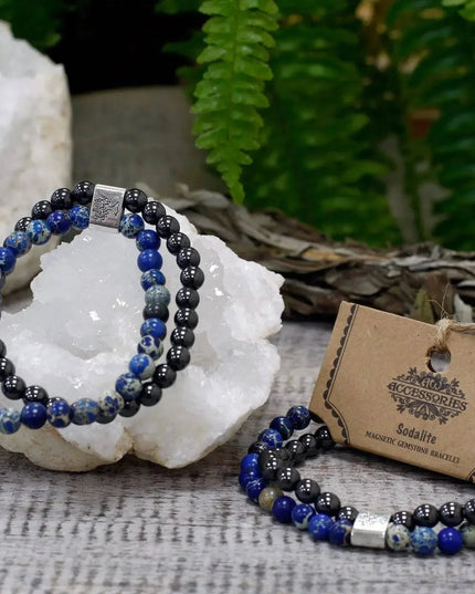 Magnetic Gemstone Bracelet - Sodalite - Bee my Gift