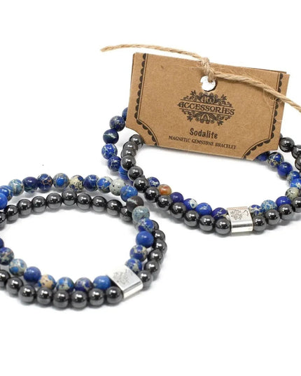 Magnetic Gemstone Bracelet - Sodalite - Bee my Gift