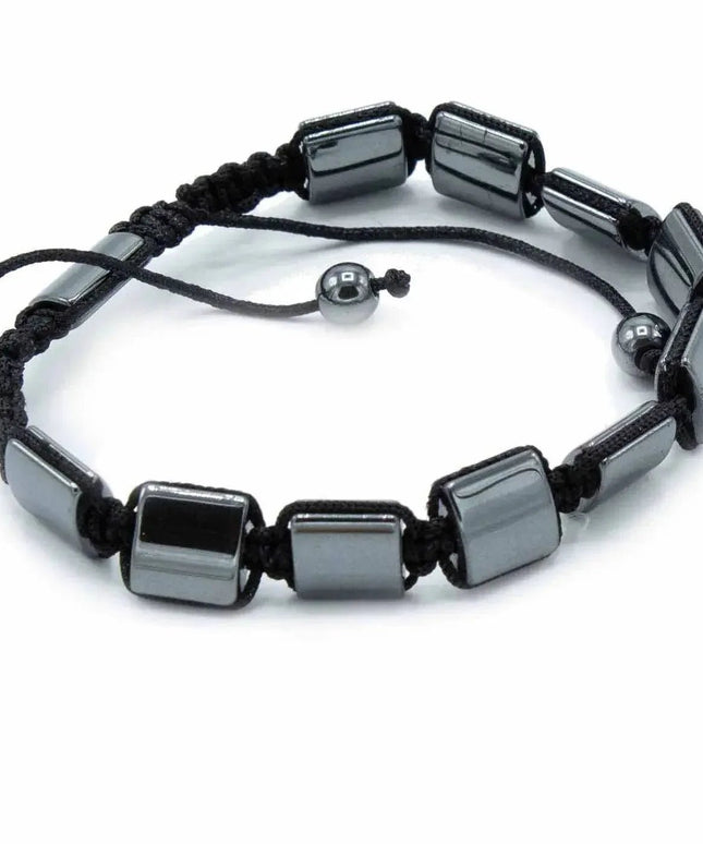 Magnetic Hematite Shamballa Bracelet - Double Cuboids - Bee my Gift