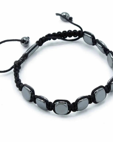 Magnetic Hematite Shamballa Bracelet - Round Corners - Bee my Gift