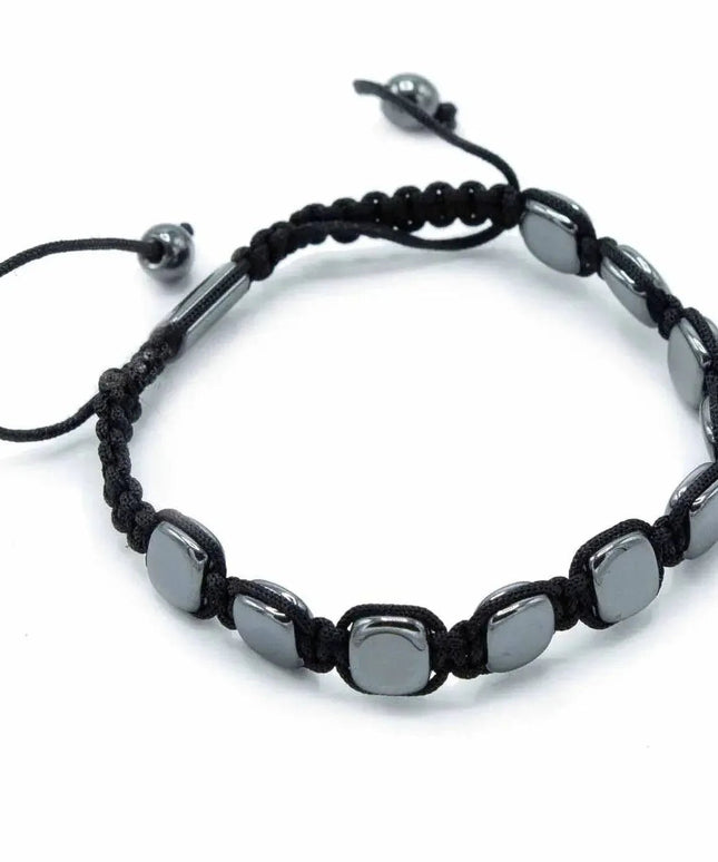 Magnetic Hematite Shamballa Bracelet - Round Corners - Bee my Gift