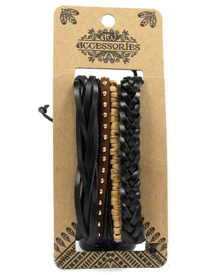 Mens Bracelet Sets - Black & Macho (asst) - Bee my Gift