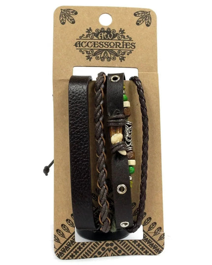 Mens Bracelet Sets - Dark & Handsome (asst) - Bee my Gift