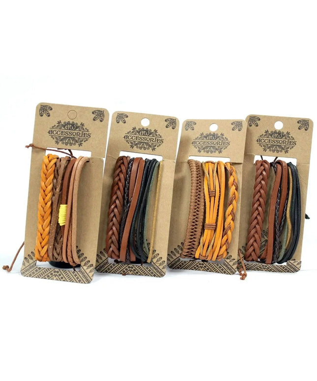 Mens Bracelet Sets - Tanned & Interesting (asst) - Bee my Gift