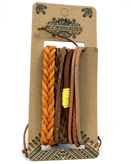 Mens Bracelet Sets - Tanned & Interesting (asst) - Bee my Gift
