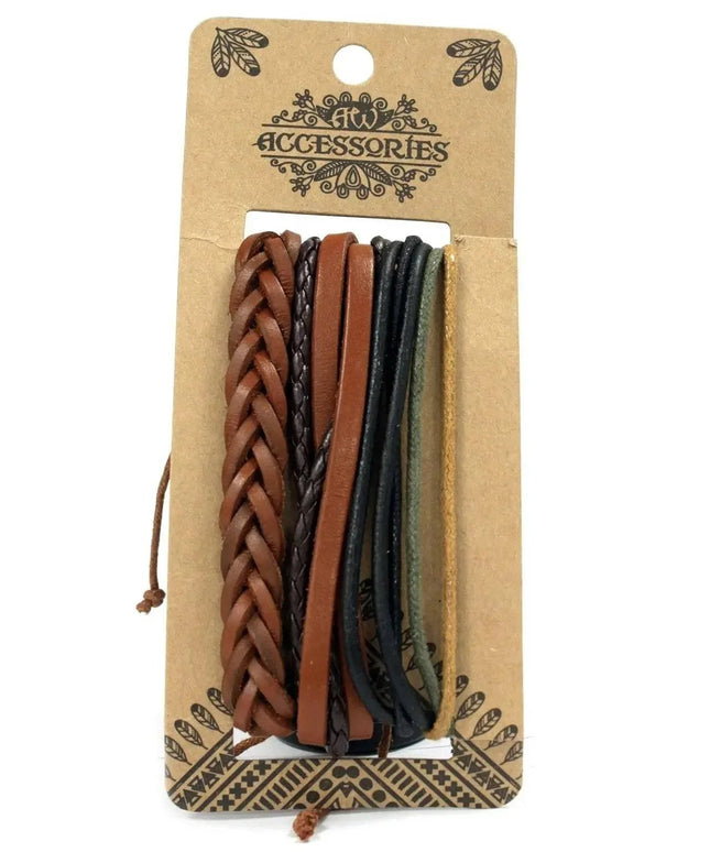 Mens Bracelet Sets - Tanned & Interesting (asst) - Bee my Gift
