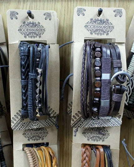 Mens Bracelet Sets - Tanned & Interesting (asst) - Bee my Gift