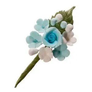 Mini ramo de flores de açucar azul - Bee my Gift