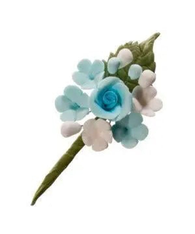 Mini ramo de flores de açucar azul - Bee my Gift