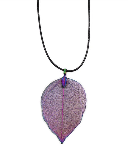 Necklace - Bravery Leaf - Lavender - Bee my Gift