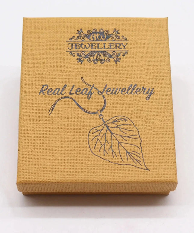 Necklace & Earring Set - Bravery Leaf - Gold - Bee my Gift