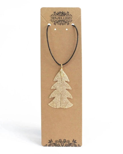 Necklace - Festive Fir - Gold - Bee my Gift