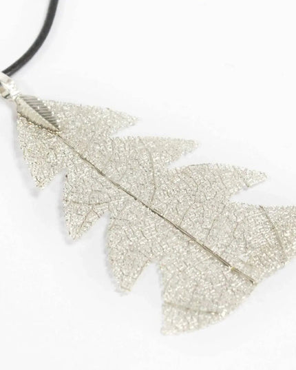 Necklace - Festive Fir - Silver - Bee my Gift