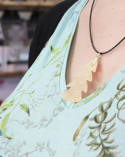 Necklace - Festive Fir - Silver - Bee my Gift