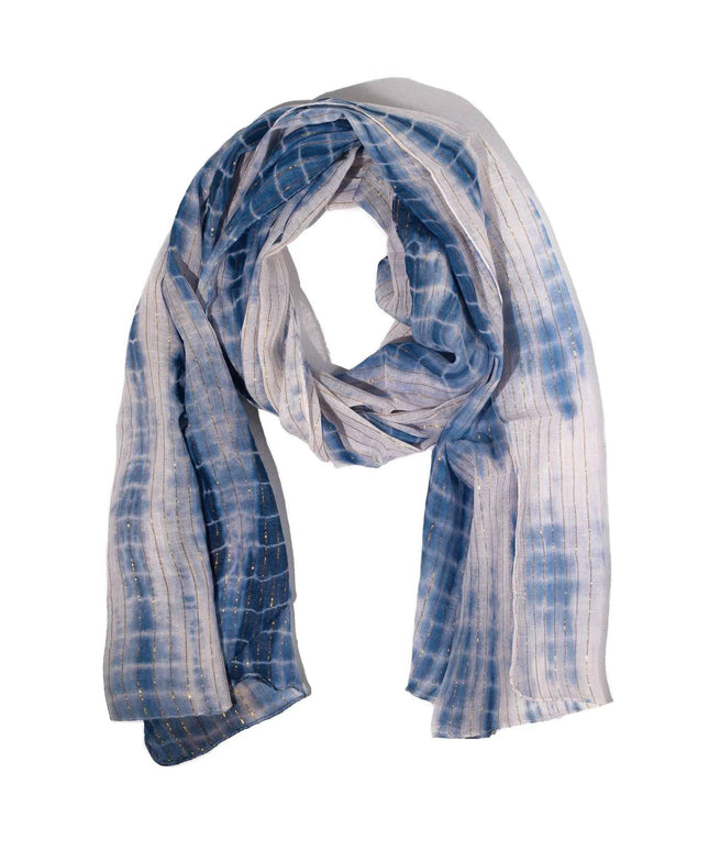Nomad Sari Party Shine Scarf – Dusky Blue (180×50cm) - Bee my Gift
