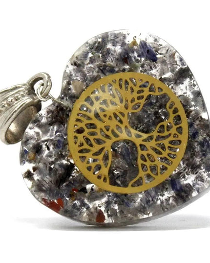 Orgonite Power Pendant - Heart Tree of Life - Bee my Gift