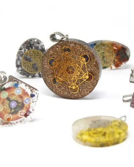 Orgonite Power Pendant - Multi Power Chakra - Lrg - Bee my Gift