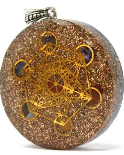 Orgonite Power Pendant - Multi Power Chakra - Lrg - Bee my Gift