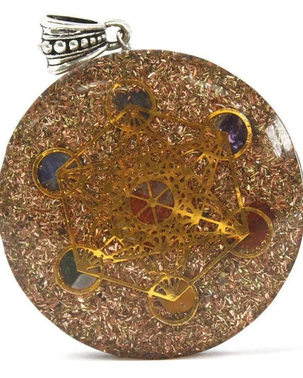 Orgonite Power Pendant - Multi Power Chakra - Lrg - Bee my Gift