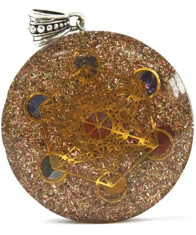 Orgonite Power Pendant - Multi Power Chakra - Lrg - Bee my Gift