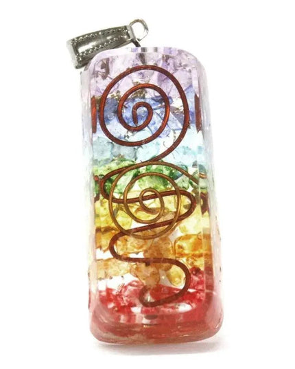 Orgonite Power Pendant - Rainbow Copper Attractor - Bee my Gift