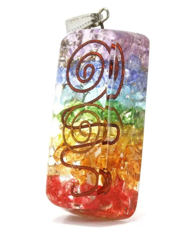 Orgonite Power Pendant - Rainbow Copper Attractor - Bee my Gift