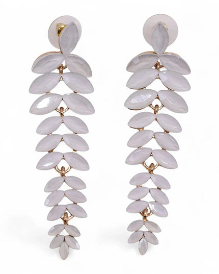 Pearl - Vintage Glass - Long Drop - Earrings - Bee my Gift