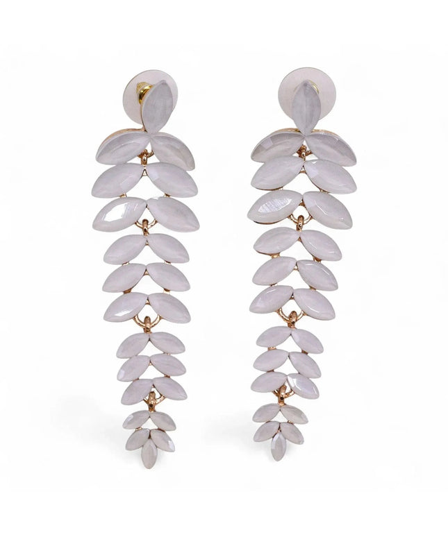 Pearl - Vintage Glass - Long Drop - Earrings - Bee my Gift