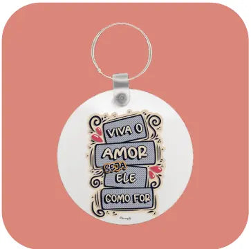 Porta Chaves Personalizável Namorados 086 - Bee my Gift