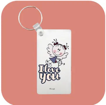 Porta Chaves Personalizável Namorados 090 - Bee my Gift