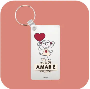 Porta Chaves Personalizável Namorados 091 - Bee my Gift