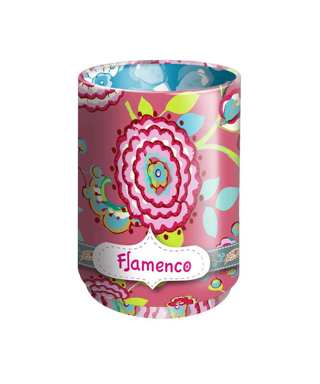 Porta Lápis Rosa com Flores By Busquets - Bee my Gift
