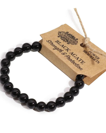 Power Bracelet - Black Agate - Bee my Gift
