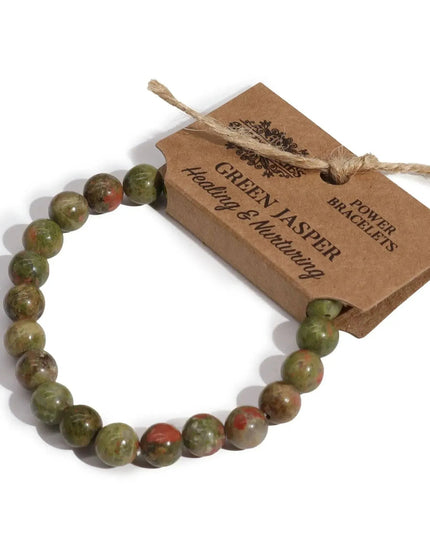 Power Bracelet - Green Jasper - Bee my Gift