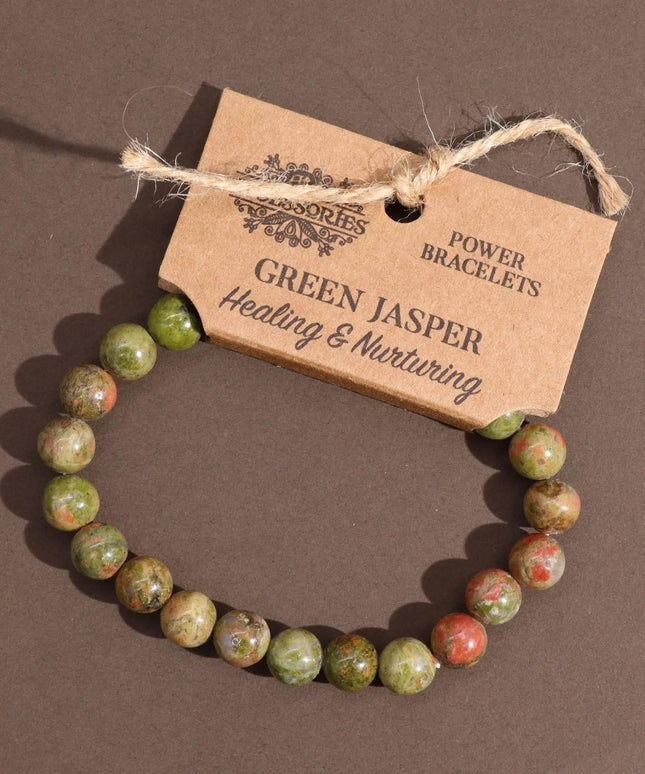 Power Bracelet - Green Jasper - Bee my Gift