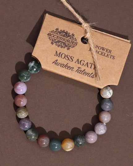 Power Bracelet - Moss Agate - Bee my Gift