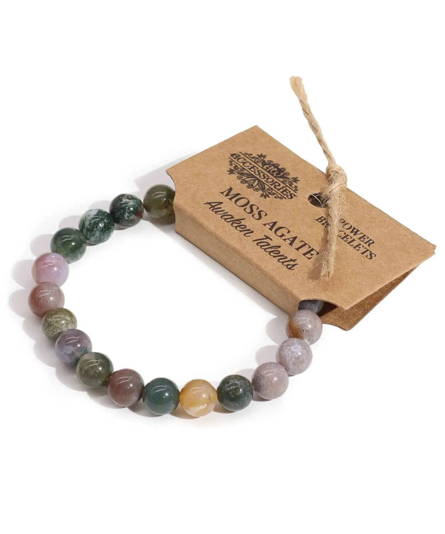 Power Bracelet - Moss Agate - Bee my Gift