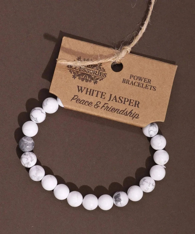 Power Bracelet - White Jasper - Bee my Gift